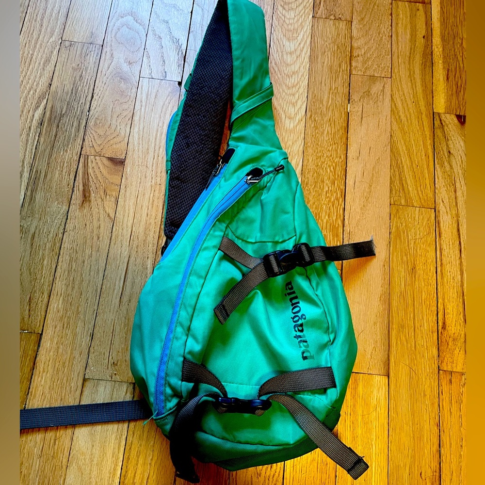 Vintage Patagonia Atom Sling Bag Green